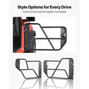 Copertura Tubolare Mezza Tonneau Anteriore e Posteriore in Acciaio per Ford Bronco 2021-2026 (Escluso Bronco Sport) Compatibile con Porte Tubolari a 4 Porte - Product Image 5