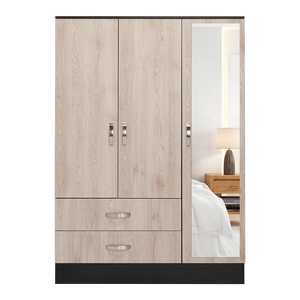 Armadio a Specchio Bolton 120 con Doppia Anta, Ferramenta in Metallo, Due Cassetti e Aste per Specchio - Product Image 6