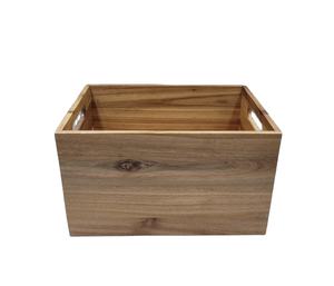 Manufacture Decorative <b>Wood</b> Square Basket <b>Wood</b> Crates for storage Cake <b>Wine</b> Fruit <b>Gift</b> Storage DIY <b>Wood</b> Home Decoration - Product Image 3
