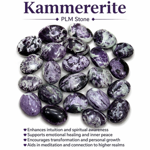Piedra de Kammererita Natural, Cristal Curativo Morado Tallado, Cristal de Energía para Meditación, Reiki y Chakras - Product Image 1