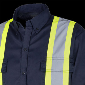<b>Work</b> Shirts With Pocket T Shirts With Long Sleeves <b>For</b> <b>Men</b> <b>Work</b> Set With Pocket T Shirts <b>For</b> Unisex High Visibility Safety - Product Image 2