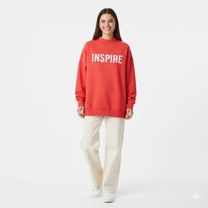 Women's Fully Customized Printed Pullover Mockneck Sweatshirt 100% Cotton Fleece Breathable Anti-Shrink - Product Image 1