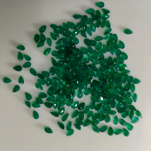 Ónix Verde Natural, Corte Pera de 5x3MM, Gema Suelta de la Mejor Calidad, Certificada por Red Mountain Gems, para Joyería - Product Image 2