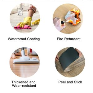 Piastrelle per Pavimenti Autoadesive con Motivo Effetto Legno Grigio, 36 Pezzi, Impermeabili e Resistenti all'Usura, Facile Installazione - Product Image 2