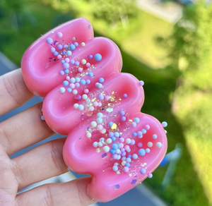 Nuevos Juguetes Blandos de Mochi para Apretar, Mochi Waffle con Purpurina, Juguetes Antiestrés Ultra Suaves para Adultos y Niños - Product Image 4