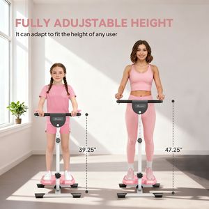 Tabla Abdominal Plegable Rosa con Pantalla LCD y Deslizadores para Ejercicios de Cintura, Equipo de Entrenamiento Eficaz para Hombres y Mujeres - Product Image 4