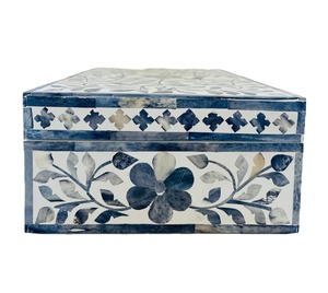 Artesanía artesanal para regalos, incrustaciones de hueso negro, caja de embalaje de joyería de resina de cuero de madera, nuevo patrón para collares, anillos, pendientes, almacenamiento - Product Image 2