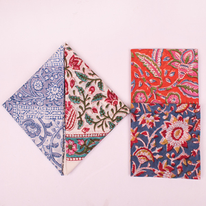 Eco-Friendly Cotton Bohemian Soft Breathable Bandana Hot Selling Summer <b>Accessories</b> For Unisex & Pets Block Printed Neckerchief - Product Image 3