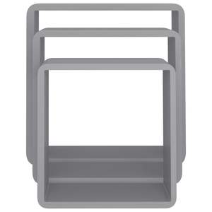 Juego de 3 Estantes de Pared Cúbicos de MDF Gris Pequeños, Diseño Atractivo para Exhibición en el Hogar o la Oficina - Product Image 6
