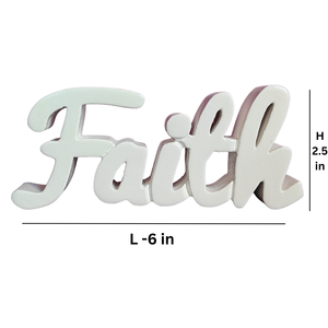 ของตกแต่งไม้เคลือบสีขาวสำหรับห้องนั่งเล่น  งานแฮนด์เมด  ของตกแต่งโต๊ะ  ของตกแต่งห้องที่มีเอกลักษณ์เฉพาะตัว  สร้างแรงบันดาลใจด้วยความเชื่อในตัวเอง - Product Image 5