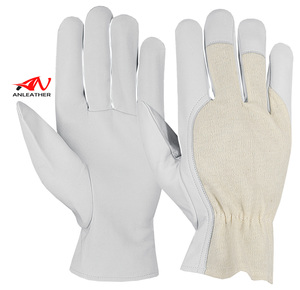 High Quality Genuine Leather Customized Logo Digital Printing Design Color Assembly Working <b>Gloves</b> Hand Protection New Design - Product Image 6