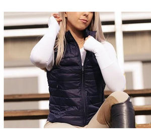 Chaleco Acolchado Ligero para Mujer, Color Gris, Sin Mangas, de Poliéster/Nailon, para Montar a Caballo y Actividades al Aire Libre - Product Image 5