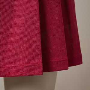 Jupe courte plissée rose pour femme, taille élastique, style sportif respirant, couleur unie, toutes saisons, polyester tissé - Product Image 6