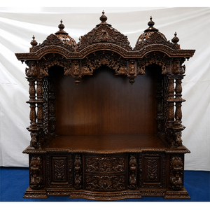 Big Size Pooja <b>Temples</b> in Teak Wood for Sale Traditional Hand Carved Teak Wooden Mandirs Online Shop Big Wooden Pooja <b>Temple</b> - Product Image 1