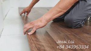 Mejor Precio, Nuevo Diseño, Piso Vinílico SPC LVT de 4-6mm de Grosor con Sistema de Clic, Antideslizante e Impermeable para Oficina y Cocina - Product Image 4