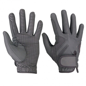 Best Selling Winter Outdoor Horse Riding Gloves UV Protection Full <b>Finger</b> Leather Unisex Adult Custom Design OEM Supplier - Product Image 4