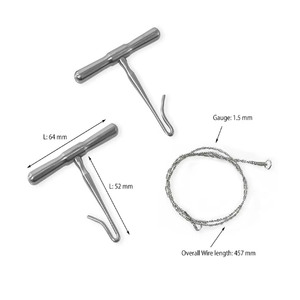 Gigli's <b>Saw</b> <b>Bone</b> Cutting Wires with Two Handles Orthopedic Surgery Instruments - Product Image 3