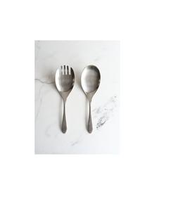 Cuillère à salade en métal inoxydable de haute qualité, résistante à la rouille, conçue pour une utilisation quotidienne en cuisine et pour les dîners formels - Product Image 2