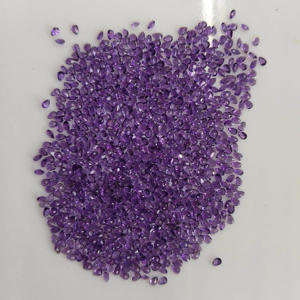 อเมทิสต์สีม่วงธรรมชาติจากแอฟริกา ขนาด 3x2 มม. รูปทรงลูกแพร์ คุณภาพดีที่สุด พลอยหลวมจากเรดเมาน์เทน เหมาะสำหรับทำเครื่องประดับ - Product Image 5