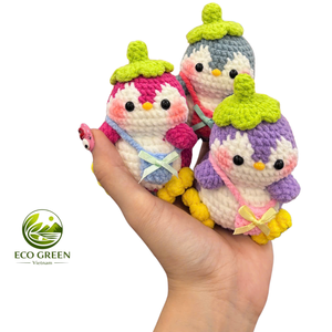 Crochet Animal Plush Keychain Handmade Kawaii Yarn Pendant Cute <b>Bag</b> Charm for Purse Backpack Accessories - Product Image 5