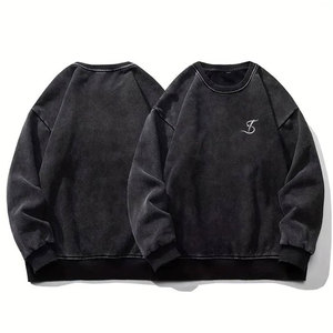 Sweat-shirts pour hommes de qualité supérieure, respirants, effet délavé, style décontracté, sur mesure - Product Image 4