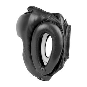 Casque de boxe en cuir PU, protection sportive pour la tête, rouge et noir, unisexe, taille adulte universelle, fermeture à boucle, casques de kick-boxing - Product Image 6