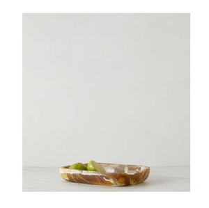 Artistic resin decorative bowl handcrafted glossy smooth shine unique design ideal for dining <b>table</b> or home interiors - Product Image 2