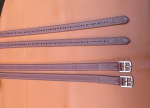 Venta caliente de alta calidad Premium Horse Equipment Triple plegado consolidado de acero inoxidable Estribo Premium Leather Horse Supplies - Product Image 2