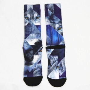 Chaussettes personnalisées pour adultes - Mélange écologique de nylon/spandex, impression numérique, douces, extensibles, respirantes, durables, design élégant et décontracté - Product Image 5