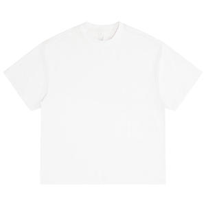 เสื้อยืดทรงครอปแบบโอเวอร์ไซส์ ผ้าฝ้าย 100% สำหรับผู้ชาย สไตล์ลำลองฤดูร้อน ไม่ยับง่าย เหมาะสำหรับออกกำลังกาย - Product Image 4