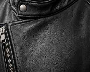 Veste en cuir véritable noire pour homme de haute qualité, coupe ajustée, col montant, fermeture éclair, style motard, pour l'automne - Product Image 6