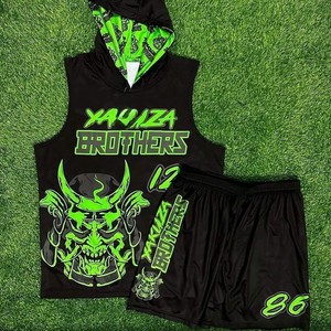 Uniforme de football américain pour jeunes, conception personnalisée, maillots à capuche, uniformes de football 7v7, sac de sport, shorts, chemises respirantes, vente en gros - Product Image 1