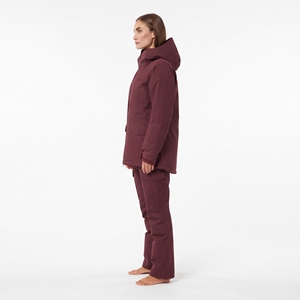 Ensemble de vêtements de ski imperméables pour femmes, veste et pantalon de neige personnalisés, coupe-vent, chaud, pour les sports de plein air - Product Image 4