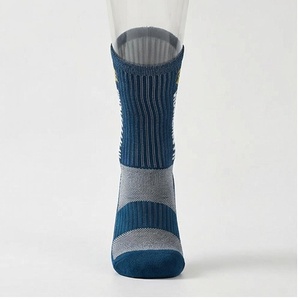 Crew <b>Socks</b> Blue Striped Breathable <b>Running</b> <b>Socks</b> for Adults Summer Season - Product Image 1