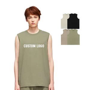 ank Top for <b>Men</b> Pure Cotton Quick Dry Sleeveless Shirts Summer <b>Mens</b> Fitness Loose Gym Workout Solid Color <b>Vest</b> Tops - Product Image 4