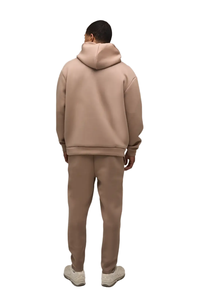 Men Hooded Tracksuit Set Solid Color Full Sleeve 100% Cotton Breathable Casual <b>Jogging</b> <b>Suit</b> With Side Pockets Regular Fit Autumn - Product Image 5