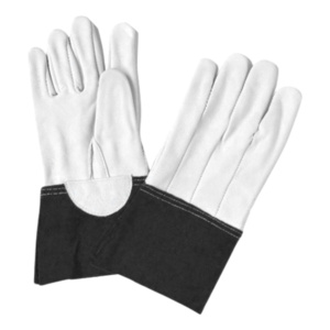 Gants de travail en cuir de chèvre et croûte de cuir de vachette renforcés de qualité supérieure, certifiés CE, pour la sécurité TIG, réfléchissants - Product Image 2