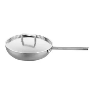Sartén Profunda de Acero Inoxidable Más Vendida con Tapa de Vidrio Templado y Mango de Silicona Resistente al Calor - Juego de Utensilios de Cocina - Product Image 5