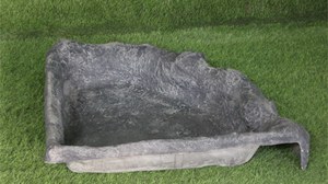 Bassin d'angle en fibre de verre de forme irrégulière, décoration de jardin en résine, moderne, résistant aux intempéries, finition naturelle, utilisation extérieure - Product Image 6