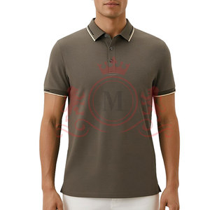 <b>Classic</b> Choice Olive Brown Polo Shirt Soft Cotton Blend Breathable Fabric Comfortable Short Sleeve Everyday Use - Product Image 2