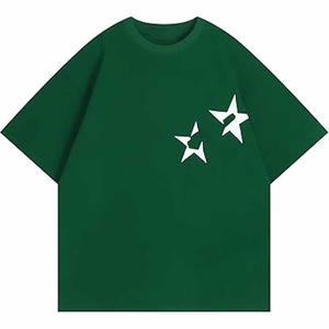 T-shirt pour homme en coton lourd 100% biologique, de haute qualité, durable, personnalisable, design uni, coupe classique, respirant - Product Image 1