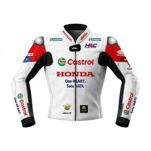 Luca Marini Motorbike MotoCP Cowhide Leather Track Riding/Racing Made To Measure Hump <b>Men's</b> <b>Biker</b> <b>Jacket</b>/Chaqueta CE Protector - Product Image 1