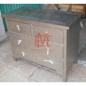 Trắng Dập Nổi Hiện Đại Mỹ Thiết Kế 4-Ngăn Kéo Bằng Gỗ Tủ Quần Áo Cho Trang Trại Nhập Phòng Khách Đồ Nội Thất Nhà - Product Image 2