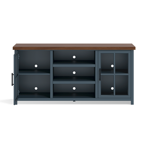 Bridgevine Home Nantucket 67 pollici Console TV supporto Blue Denim Whiskey finitura nessun assemblaggio richiesto per TV fino a 80 pollici - Product Image 5