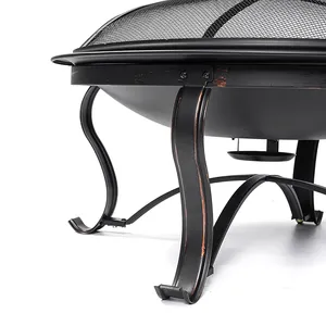 Brasero de Gas de Acero Inoxidable Hecho a Mano, Decoración de Lujo para Exteriores, Ideal para Jardines, con Función de Calefacción - Product Image 2