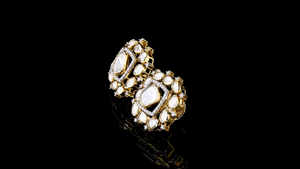 Pendientes de Novia con Diamantes Polki Cultivados en Laboratorio, Certificados por IGI, Acabado en Oro de 14K, Chapados en Rodio, Estilo Étnico, para Bodas y Fiestas - Product Image 2