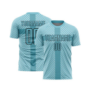 Ensembles de maillots de football personnalisés OEM 100% polyester, kits de football sublimés avec logo imprimé, vêtements de sport pour adultes - Product Image 2