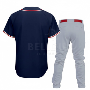 Customized Logo Design Breathable Baseball Uniform Reasonable Price Hot Sale Baseball Uniform For Sale - Product Image 5