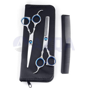 Tijeras profesionales de acero inoxidable para cortar el cabello y tijeras de entresacar, juego para peluquería y estilismo. - Product Image 4
