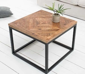 Mesa de Centro Moderna de Estilo Industrial de Mediados de Siglo, con Estructura de Madera, Muebles Ecológicos para Sala de Estar, Diseño Duradero - Product Image 1